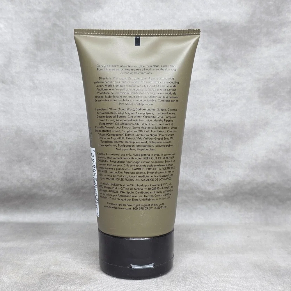 American Crew Precision Shave Gel‎ Non-Foaming for Normal to Fine Beards 5.1 oz